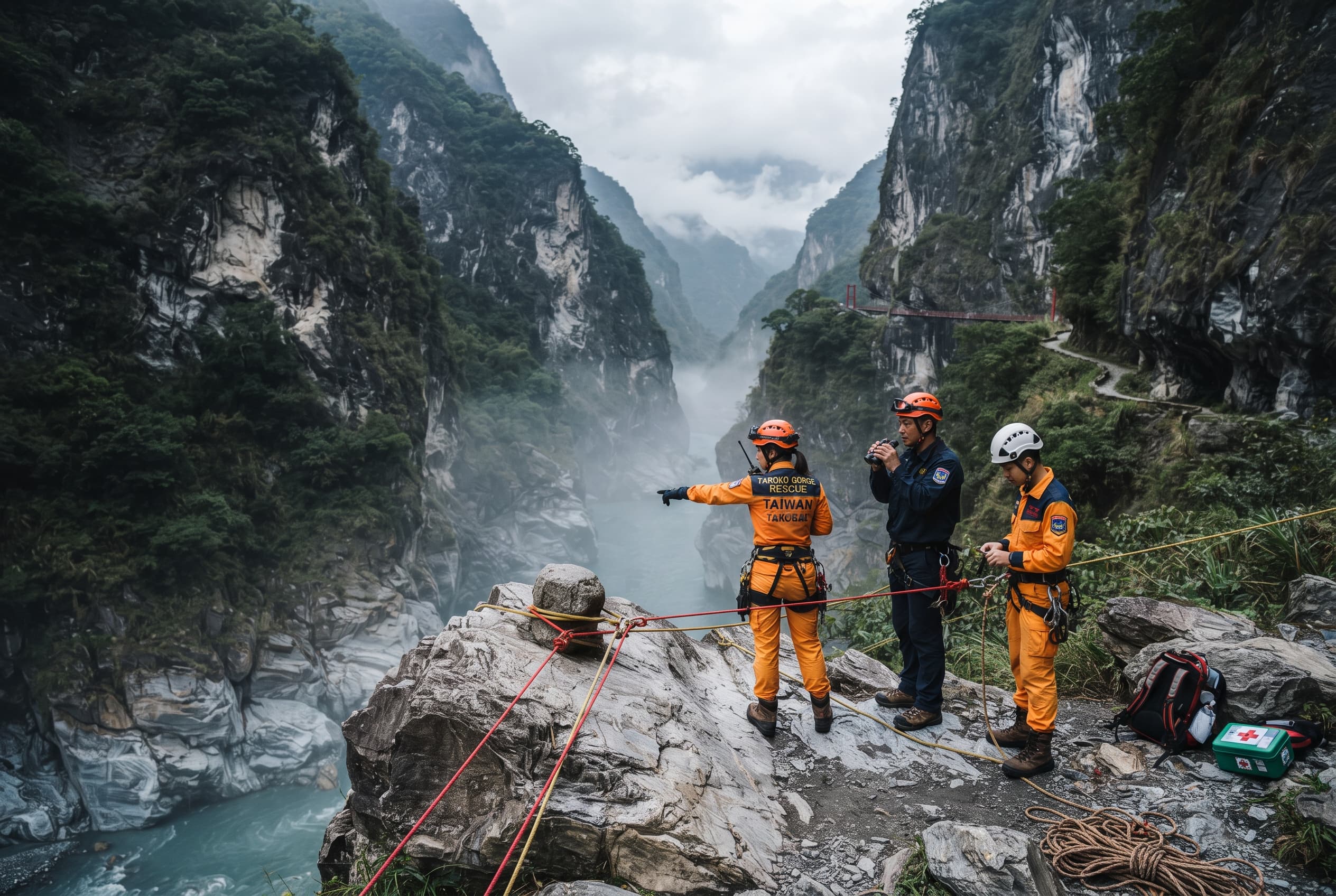 Mountain Tragedy in Taiwan: Two Foreign Hikers Die Following Deep Ravine Fall in Gorge Mountain Tragedy in Taiwan: Two Foreign Hikers Die Following Deep Ravine Fall in Gorge