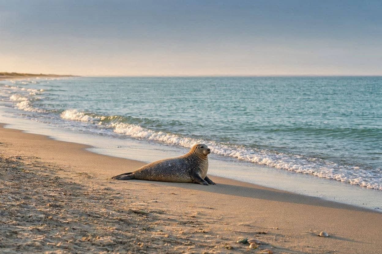 Young Leopard Seal Draws Crowds on Hobart Beach Young Leopard Seal Draws Crowds on Hobart Beach