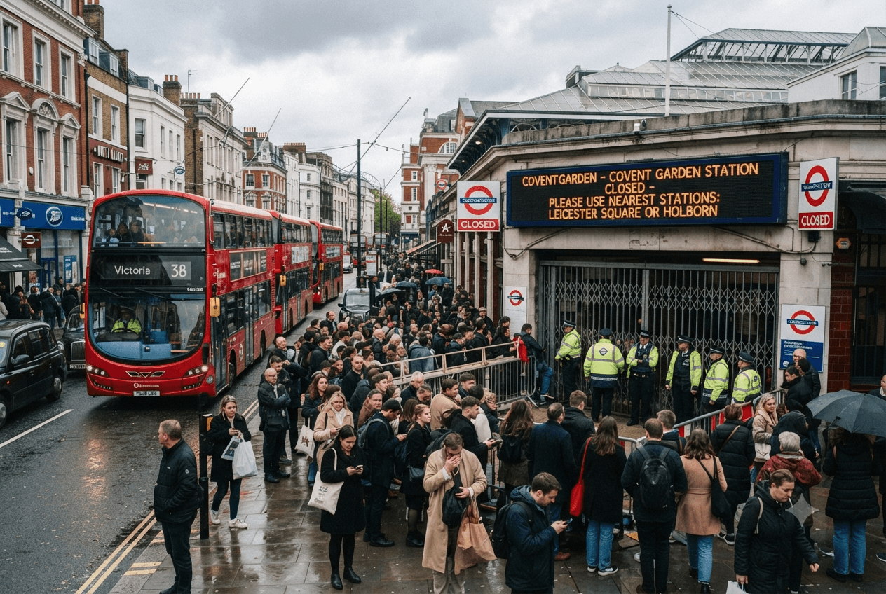 Underground Crisis: Tunnel Failure Halts Tube Services Across Central London During Morning Rush Underground Crisis: Tunnel Failure Halts Tube Services Across Central London During Morning Rush