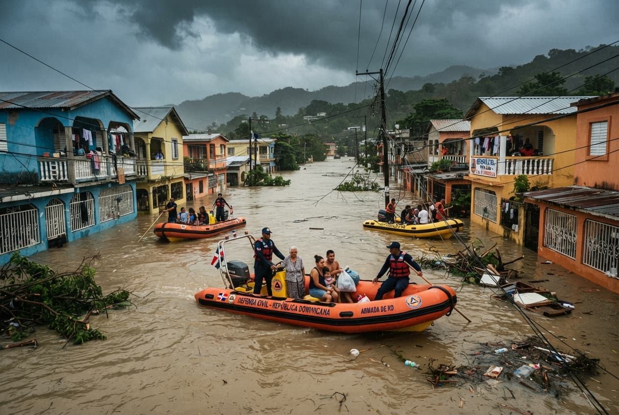 Dominican Republic Weather Disaster: Six Dead as Severe Tropical Storm Floods Coastal Regions Dominican Republic Weather Disaster: Six Dead as Severe Tropical Storm Floods Coastal Regions