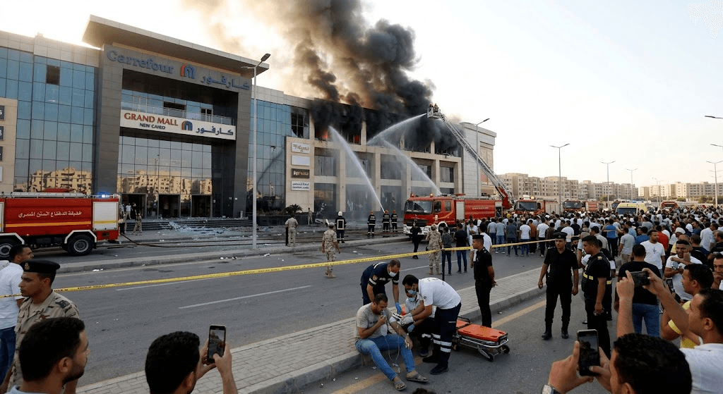 Fire Breaks Out at New Cairo Shopping Mall, Leaving One Injured Fire Breaks Out at New Cairo Shopping Mall, Leaving One Injured