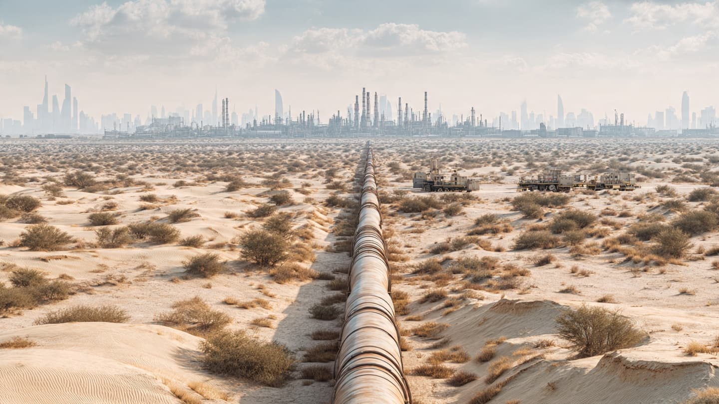 When Gulf Shipping Routes Change, New Ports and Pipelines Rise Beneath the Desert Horizon When Gulf Shipping Routes Change, New Ports and Pipelines Rise Beneath the Desert Horizon