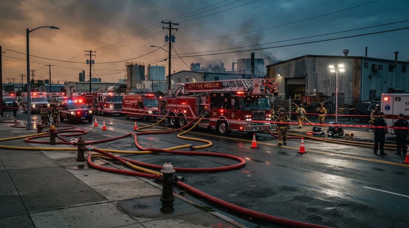Night Watchman Dies in Warehouse Fire: Fatal Industrial Blaze Erupts in Chile Today Night Watchman Dies in Warehouse Fire: Fatal Industrial Blaze Erupts in Chile Today