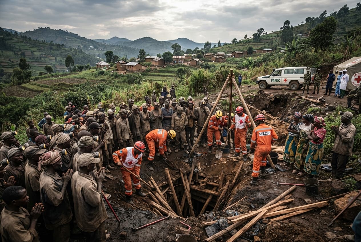 Artisanal Gold Mine Collapse: South Kivu Shaft Cave-In Claims Seven Lives in DRC Artisanal Gold Mine Collapse: South Kivu Shaft Cave-In Claims Seven Lives in DRC