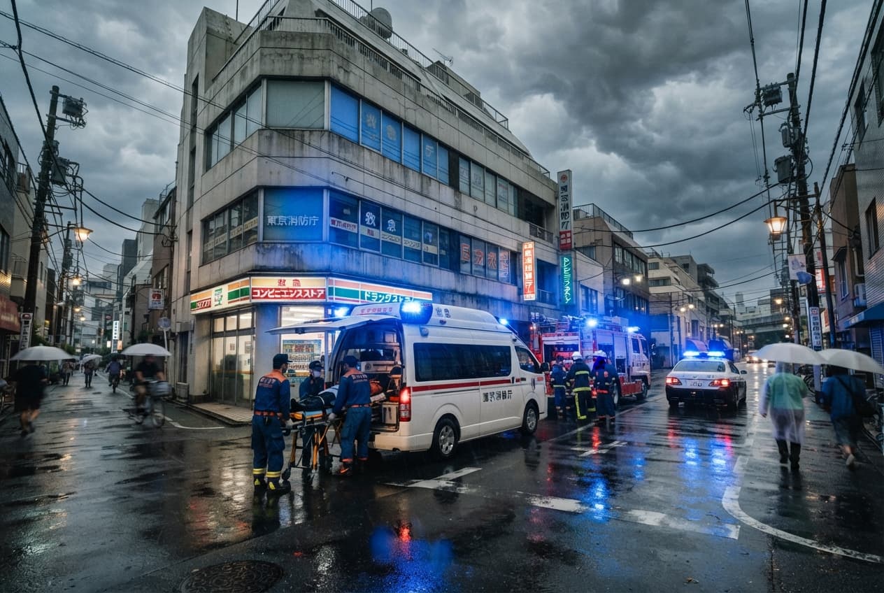 Construction Site Fatality: Worker Killed By Falling Scaffolding Structure Amid High Winds In Osaka Construction Site Fatality: Worker Killed By Falling Scaffolding Structure Amid High Winds In Osaka