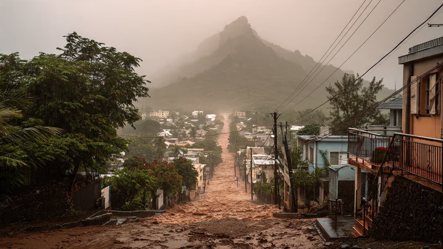 Between Overflowing Drains and Unstable Slopes, Coastal Communities Waited Beneath Torrential Rain Yesterday Quietly Between Overflowing Drains and Unstable Slopes, Coastal Communities Waited Beneath Torrential Rain Yesterday Quietly