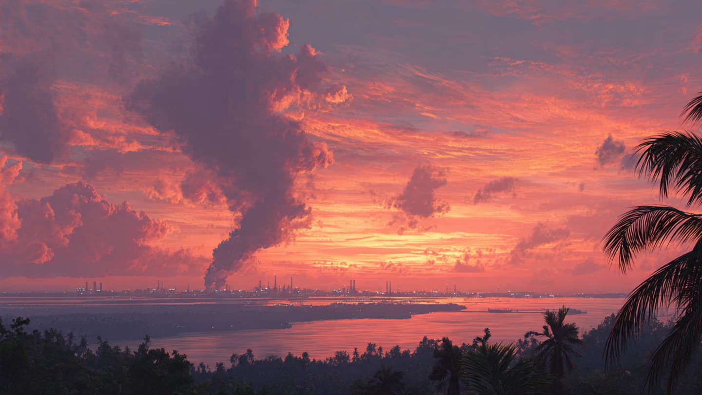 Between the Geometric Pipes and the Tropical Sky: A Battle of Steel and Flame Between the Geometric Pipes and the Tropical Sky: A Battle of Steel and Flame