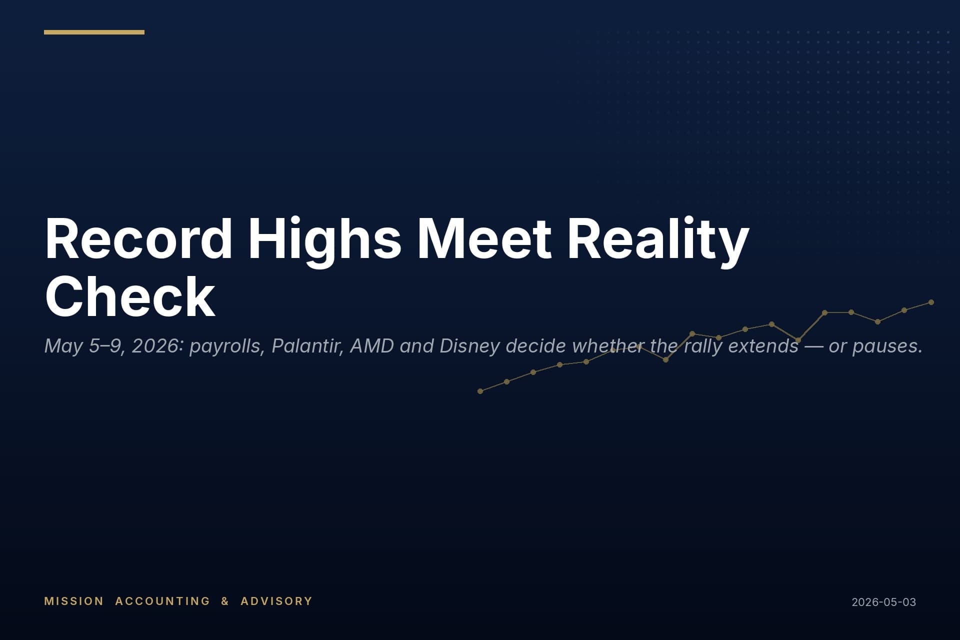 Record Highs Meet Reality Check: A Week of Jobs Data and AI Earnings Awaits Record Highs Meet Reality Check: A Week of Jobs Data and AI Earnings Awaits