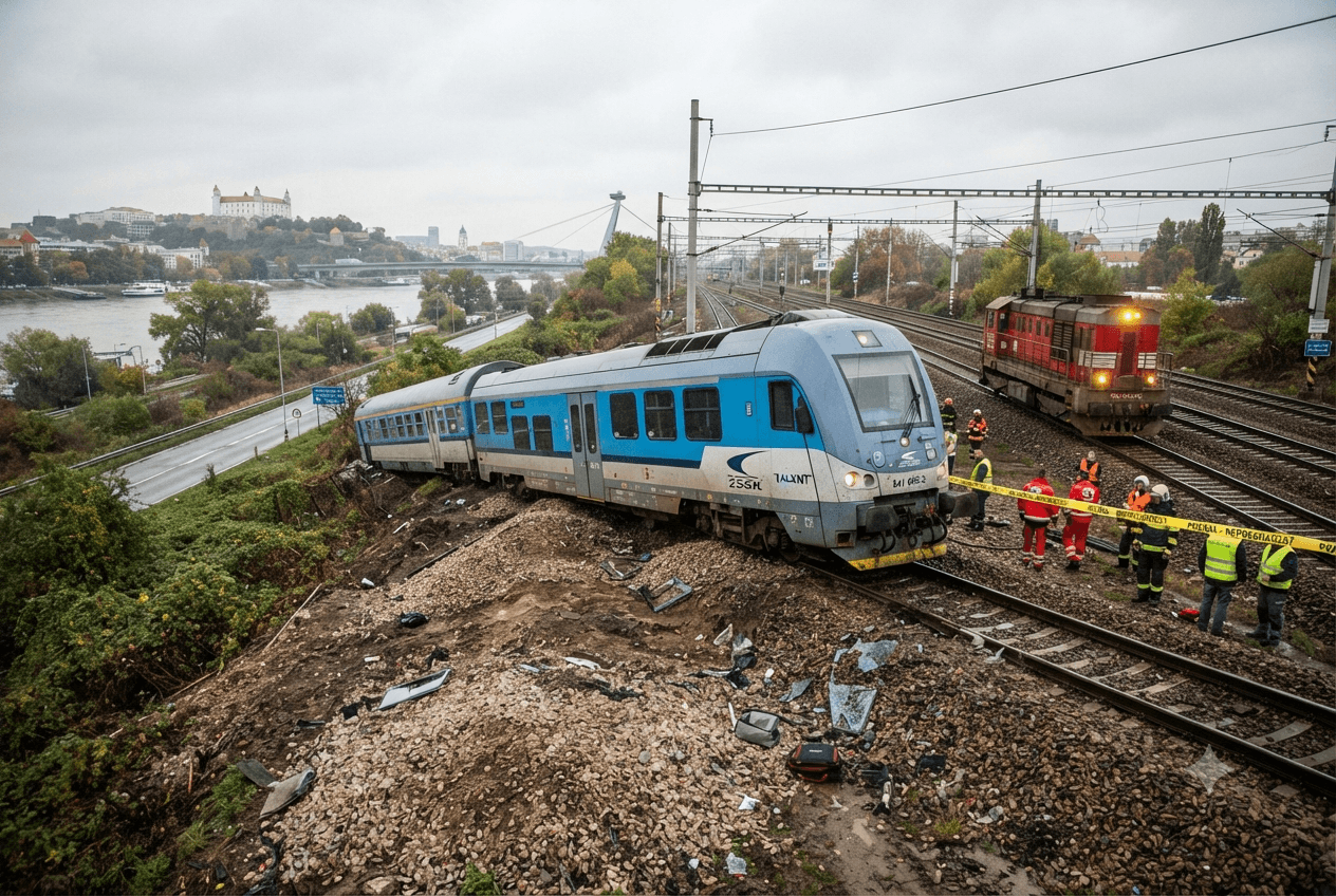 Rail Accident 2026: Four People Sustained Injuries Following A Passenger Train Derailment In Bratislava Rail Accident 2026: Four People Sustained Injuries Following A Passenger Train Derailment In Bratislava