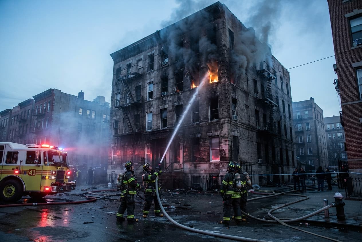 Inner-City Housing Tragedy: Sudden Apartment Fire in Aarhus Claims One Life Before Fire Containment Inner-City Housing Tragedy: Sudden Apartment Fire in Aarhus Claims One Life Before Fire Containment