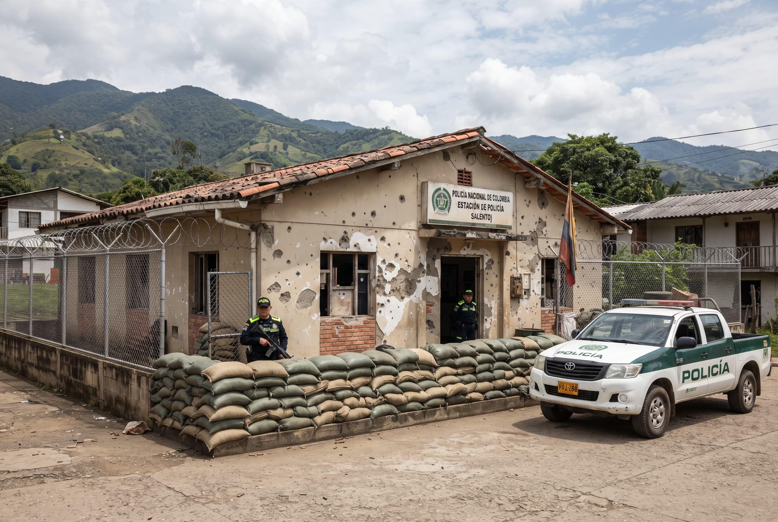 Guerrilla Strike on Cauca Police Station: Two Officers Killed and Three Wounded in Firefight Guerrilla Strike on Cauca Police Station: Two Officers Killed and Three Wounded in Firefight
