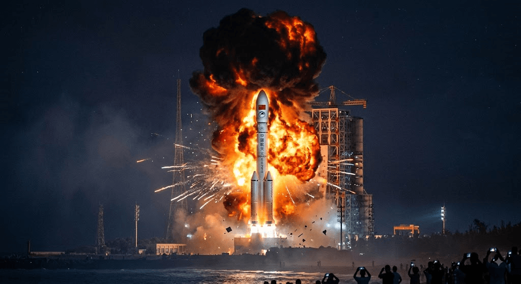 Disaster at Liftoff: Chinese Rocket Carrying Satellite Explodes Seconds After Launch Disaster at Liftoff: Chinese Rocket Carrying Satellite Explodes Seconds After Launch