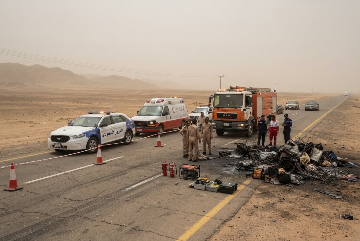 Homs Highway Fire: Overturned Fuel Tanker Ignites Blaze Killing Three People Trapped Inside Homs Highway Fire: Overturned Fuel Tanker Ignites Blaze Killing Three People Trapped Inside