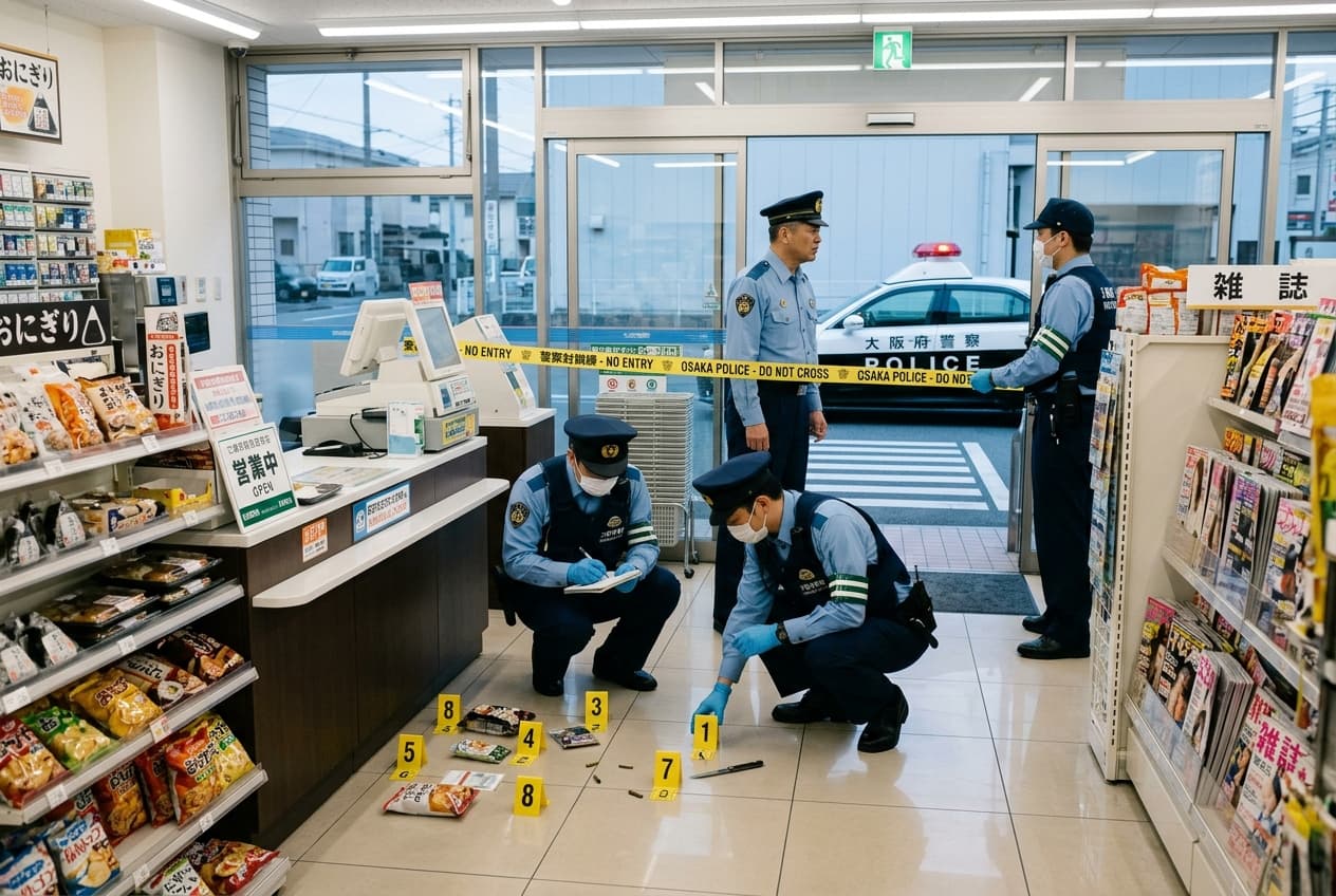 Osaka Convenience Store Horror: Robbery Turns Violent, Clerk Murdered, Police Hunt Suspect In Late-Night Attack Osaka Convenience Store Horror: Robbery Turns Violent, Clerk Murdered, Police Hunt Suspect In Late-Night Attack