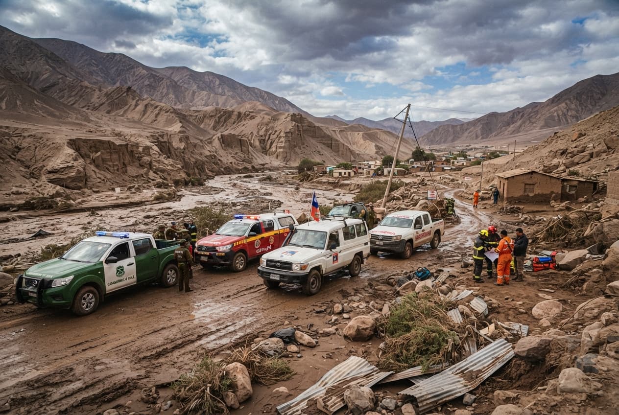 Chile Desert Floods: Sudden Downpours Hit Northern Valleys, Leaving Two Missing and Dead Chile Desert Floods: Sudden Downpours Hit Northern Valleys, Leaving Two Missing and Dead