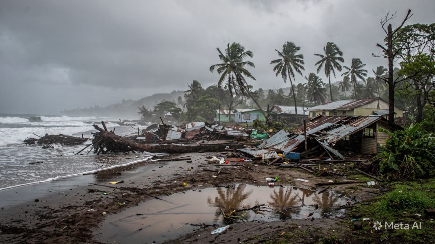 Où le toit s'en va : Une matinée de bois brisé et de tempêtes soudaines à Lautoka Où le toit s'en va : Une matinée de bois brisé et de tempêtes soudaines à Lautoka