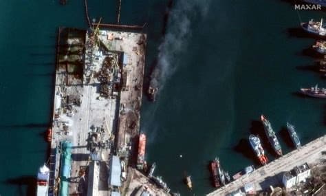 Ukraine Strikes Iranian Vessels in Caspian Sea; Tehran Calls It a “Hostile and Criminal Act” Ukraine Strikes Iranian Vessels in Caspian Sea; Tehran Calls It a “Hostile and Criminal Act”