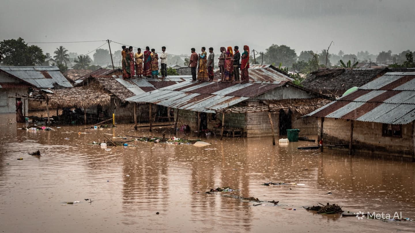 Fatal Flash Flooding: Eighteen People Dead As Torrential Rainfall Drowns Low-Lying Villages In Bangladesh Fatal Flash Flooding: Eighteen People Dead As Torrential Rainfall Drowns Low-Lying Villages In Bangladesh