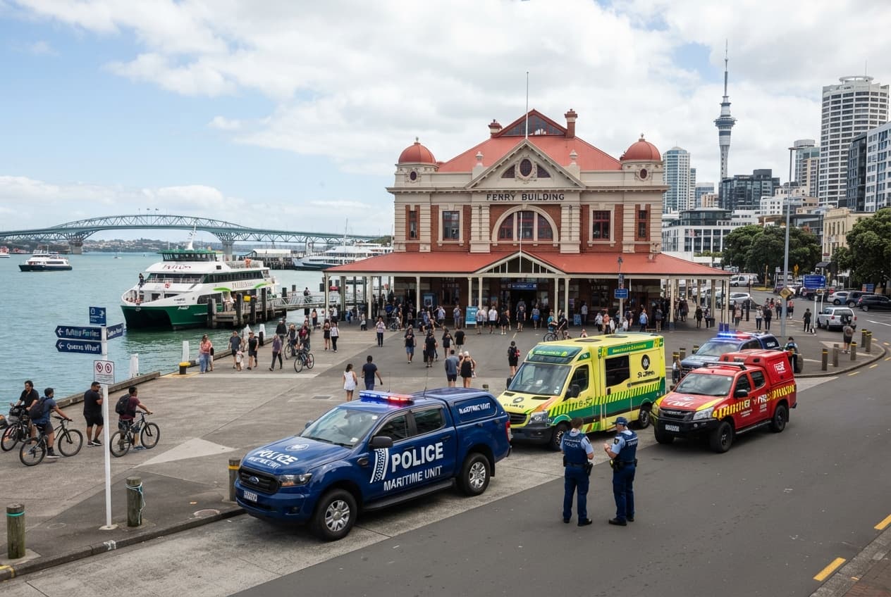 Ferry Terminal Accident: Mooring Attendant Crushed to Death in Fatal Auckland Incident Ferry Terminal Accident: Mooring Attendant Crushed to Death in Fatal Auckland Incident