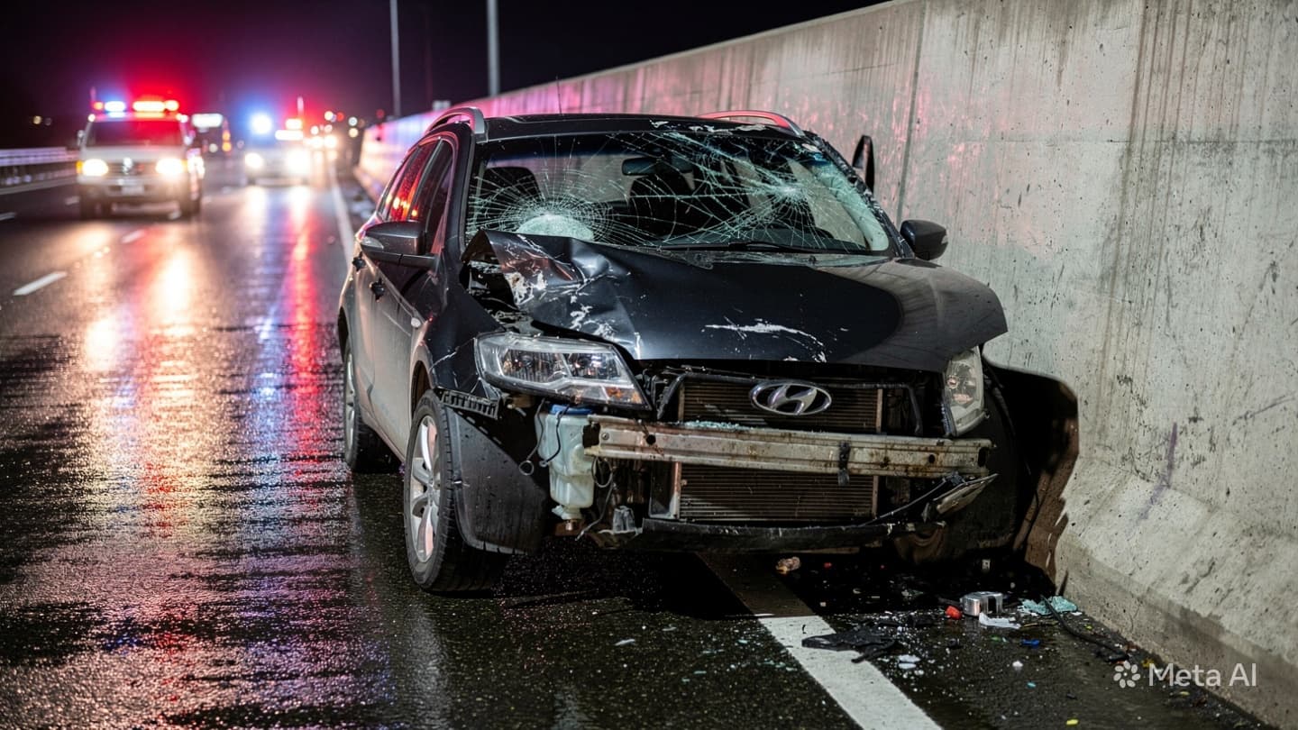 Single Vehicle Crash in Montevideo: One Fatality Reported After Car Hits Concrete Barrier Wall Single Vehicle Crash in Montevideo: One Fatality Reported After Car Hits Concrete Barrier Wall