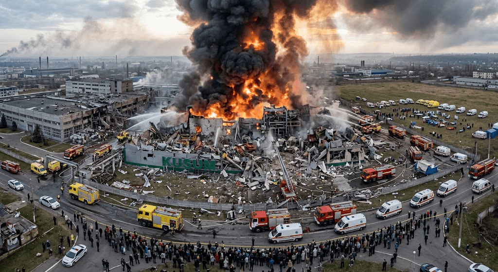 Strike on Indian-Owned Pharma Giant: Russian Drone Attack Hits Kusum Group Plant in Ukraine, Leaving 1 Dead and Several Injured Strike on Indian-Owned Pharma Giant: Russian Drone Attack Hits Kusum Group Plant in Ukraine, Leaving 1 Dead and Several Injured