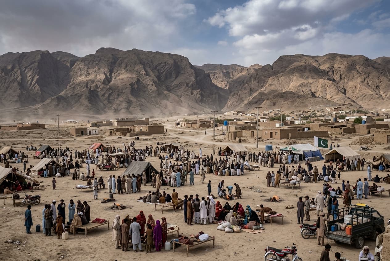 Earthquake Hits Balochistan: Magnitude 5.6 Tremor Strikes Near Khuzdar, Residents Flee Homes Earthquake Hits Balochistan: Magnitude 5.6 Tremor Strikes Near Khuzdar, Residents Flee Homes