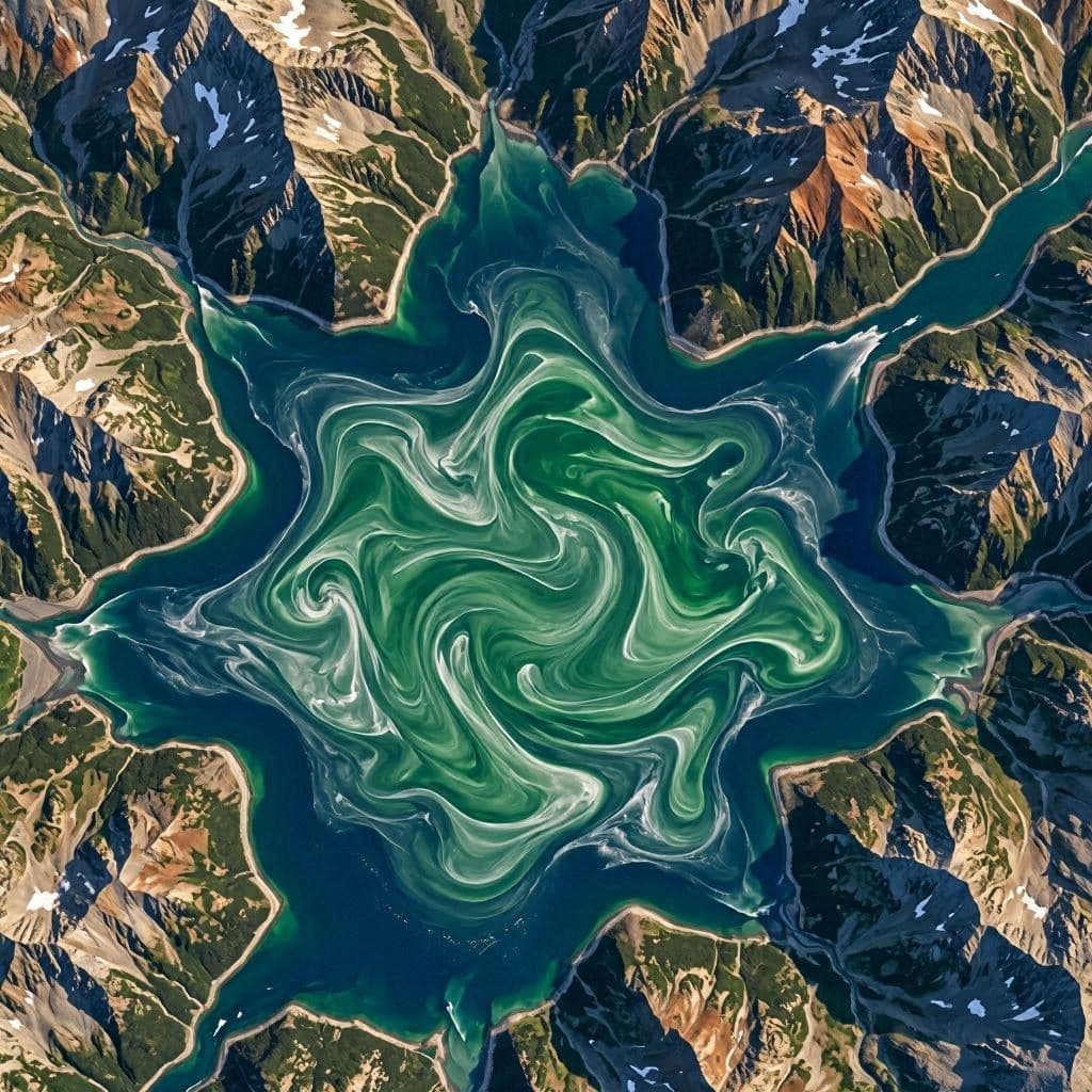 A Swirl from Space: The Mystery of Lake Skadar’s Green Vortex A Swirl from Space: The Mystery of Lake Skadar’s Green Vortex