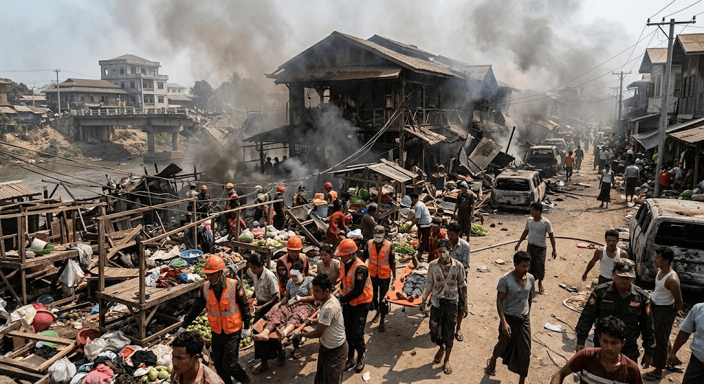 Airstrike in Rakhine State Leaves Dozens Dead as Myanmar Crisis Deepens Airstrike in Rakhine State Leaves Dozens Dead as Myanmar Crisis Deepens