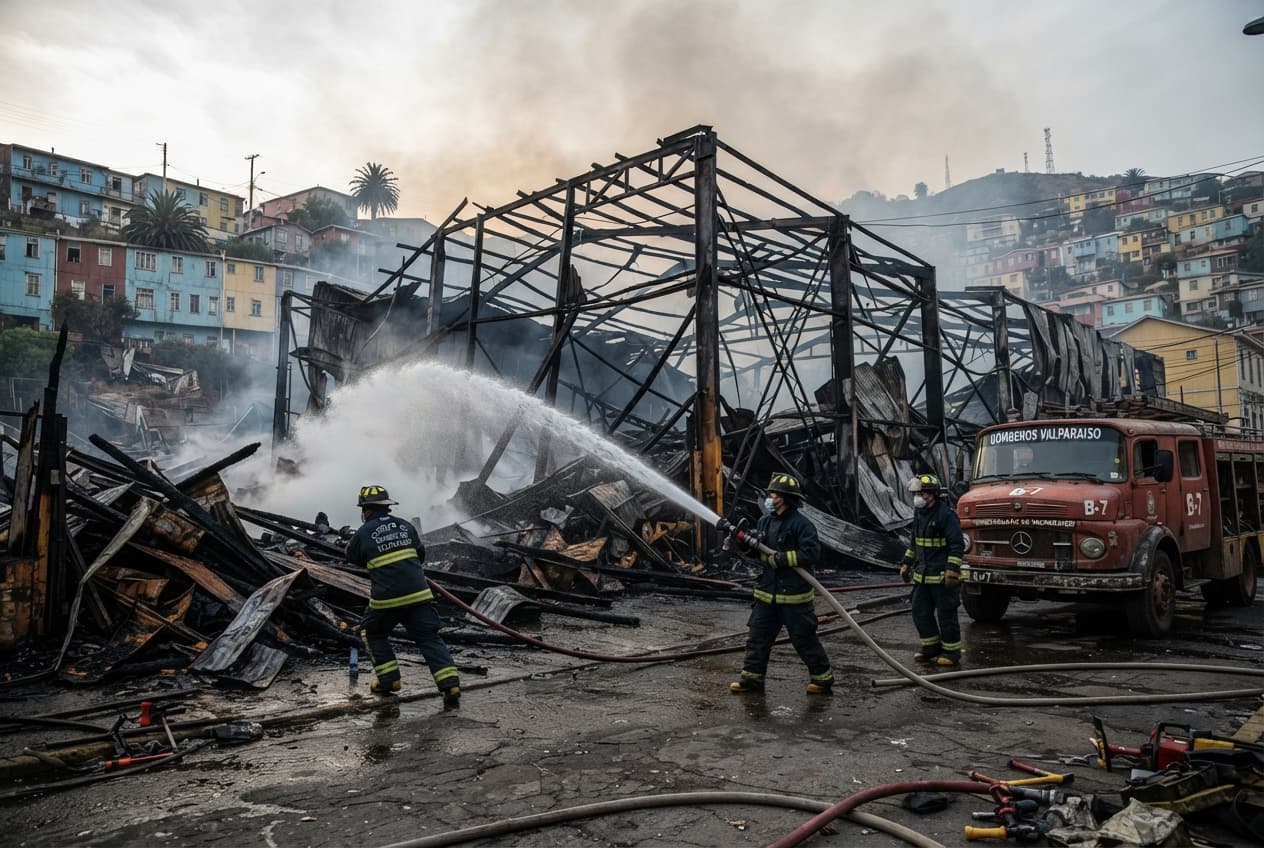 Industrial Warehouse Fire: One Night Guard Dead After Massive Blaze Traps Him In Valparaiso Industrial Warehouse Fire: One Night Guard Dead After Massive Blaze Traps Him In Valparaiso