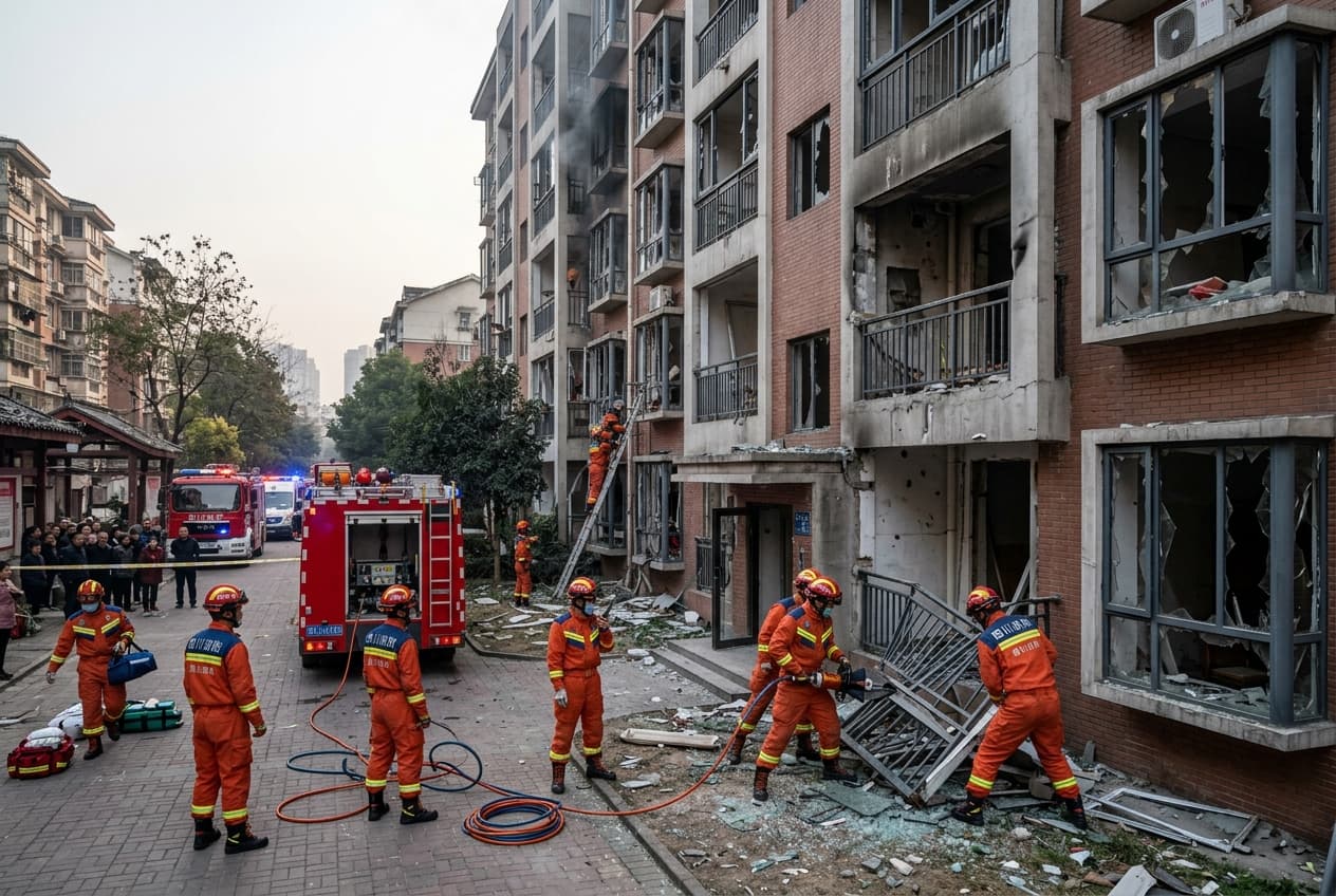 Three Dead in Sichuan Residential Building Explosion: Nine Wounded as Gas Line Ignores Security Three Dead in Sichuan Residential Building Explosion: Nine Wounded as Gas Line Ignores Security