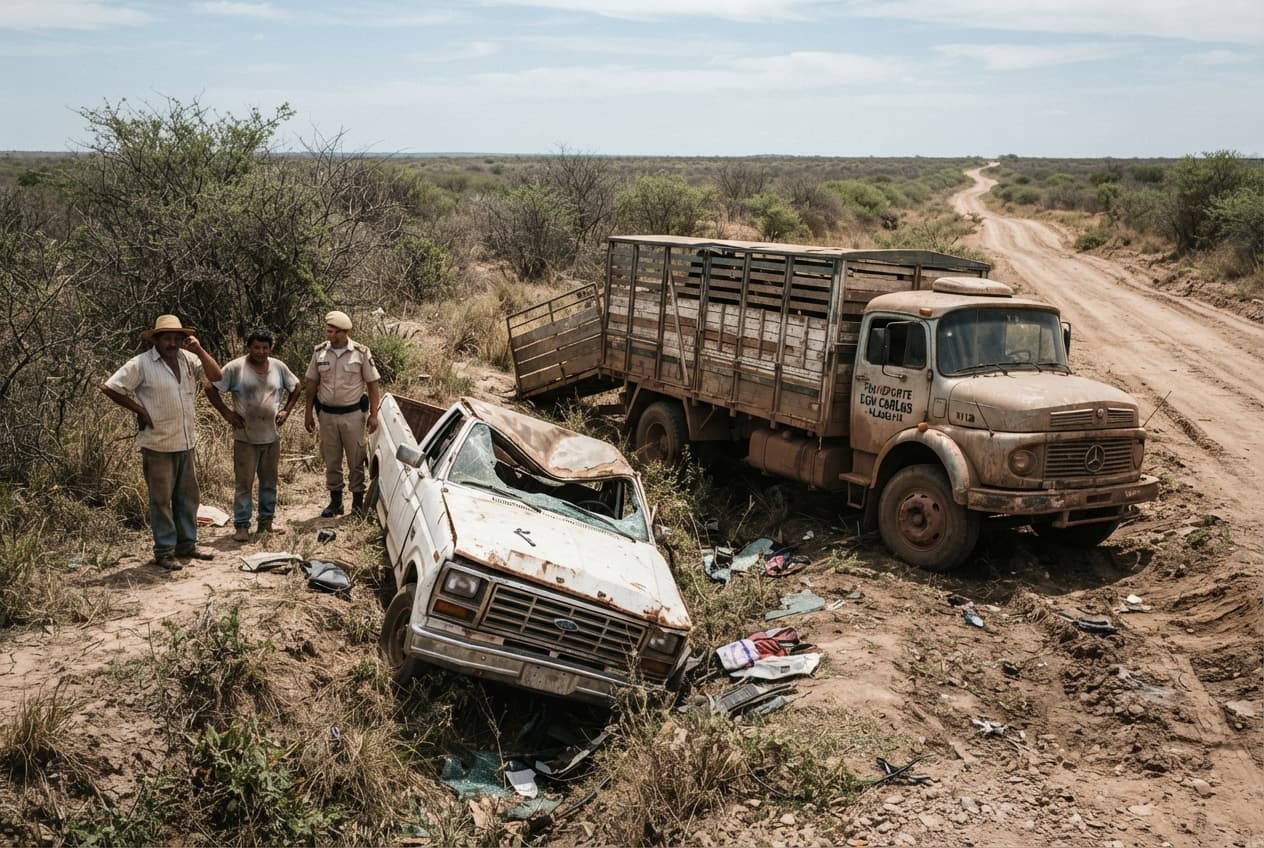 Chaco Highway Crash: Four Dead After Massive Head-On Collision Between Cattle Truck and Pickup Today Chaco Highway Crash: Four Dead After Massive Head-On Collision Between Cattle Truck and Pickup Today