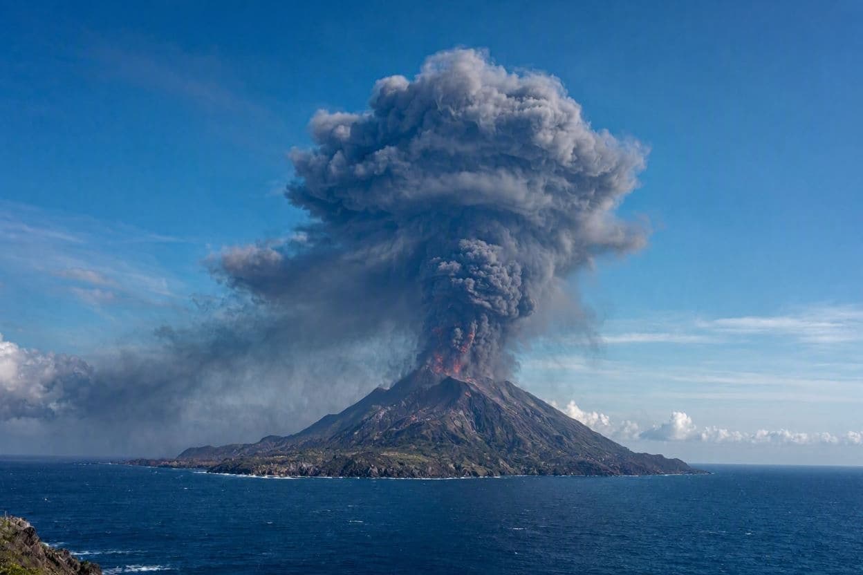 Krakatau’s Skyward Reach: A Plume of Ash and Power Krakatau’s Skyward Reach: A Plume of Ash and Power