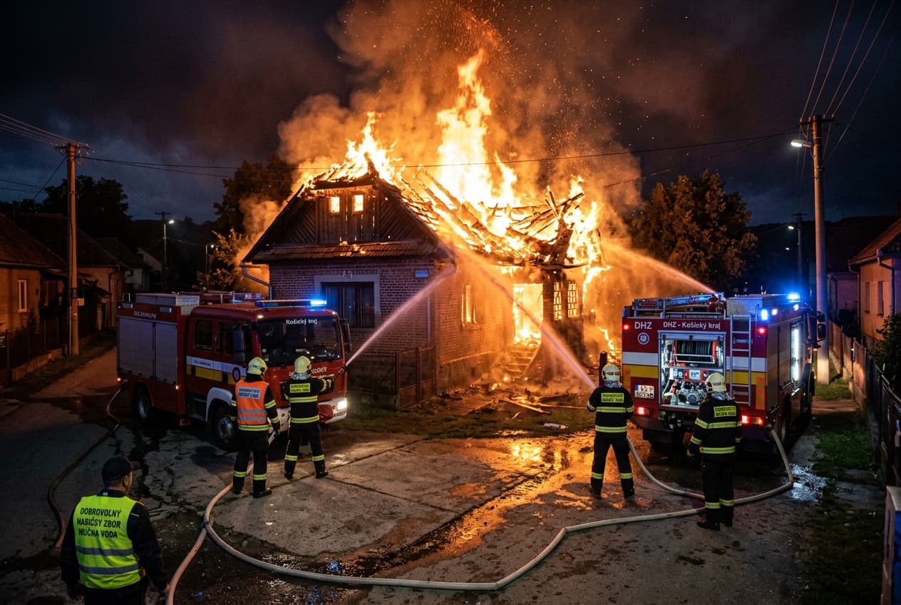 Košice Region House Burns: Fatal Residential Fire Claims Occupant's Life, Leaves Family Devastated, Building Destroyed Košice Region House Burns: Fatal Residential Fire Claims Occupant's Life, Leaves Family Devastated, Building Destroyed