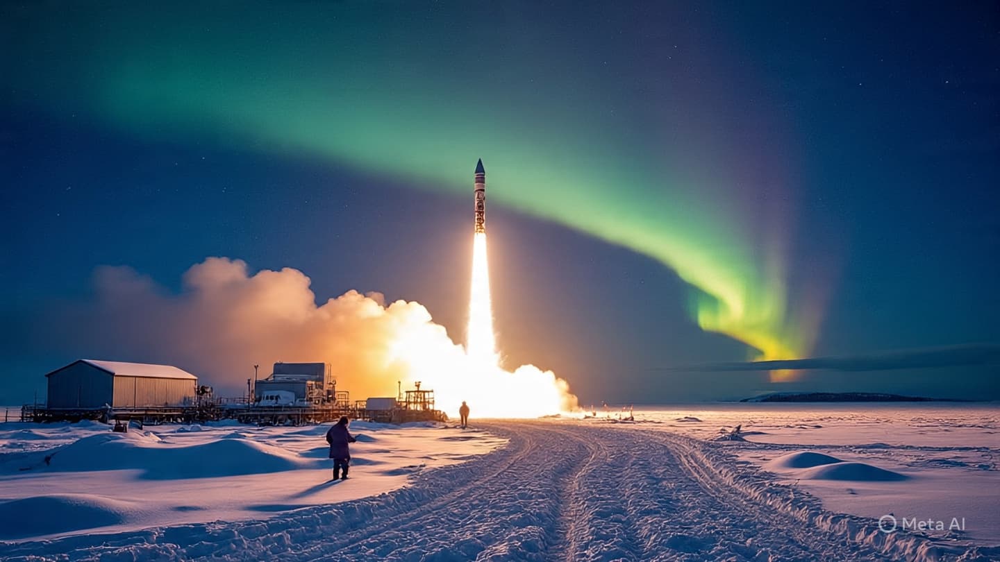 In the Arctic Silence: When the Great Rocket Touches the Breath of the Sky In the Arctic Silence: When the Great Rocket Touches the Breath of the Sky