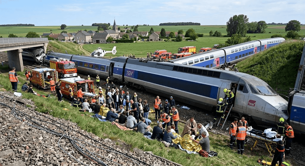 Passenger Train Carrying 180 Derails in Northern France, Leaving at Least 44 Injured Passenger Train Carrying 180 Derails in Northern France, Leaving at Least 44 Injured