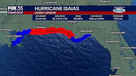 Hurricane Isaias strengthens to Category 2 with evacuations underway in the Gulf states Hurricane Isaias strengthens to Category 2 with evacuations underway in the Gulf states