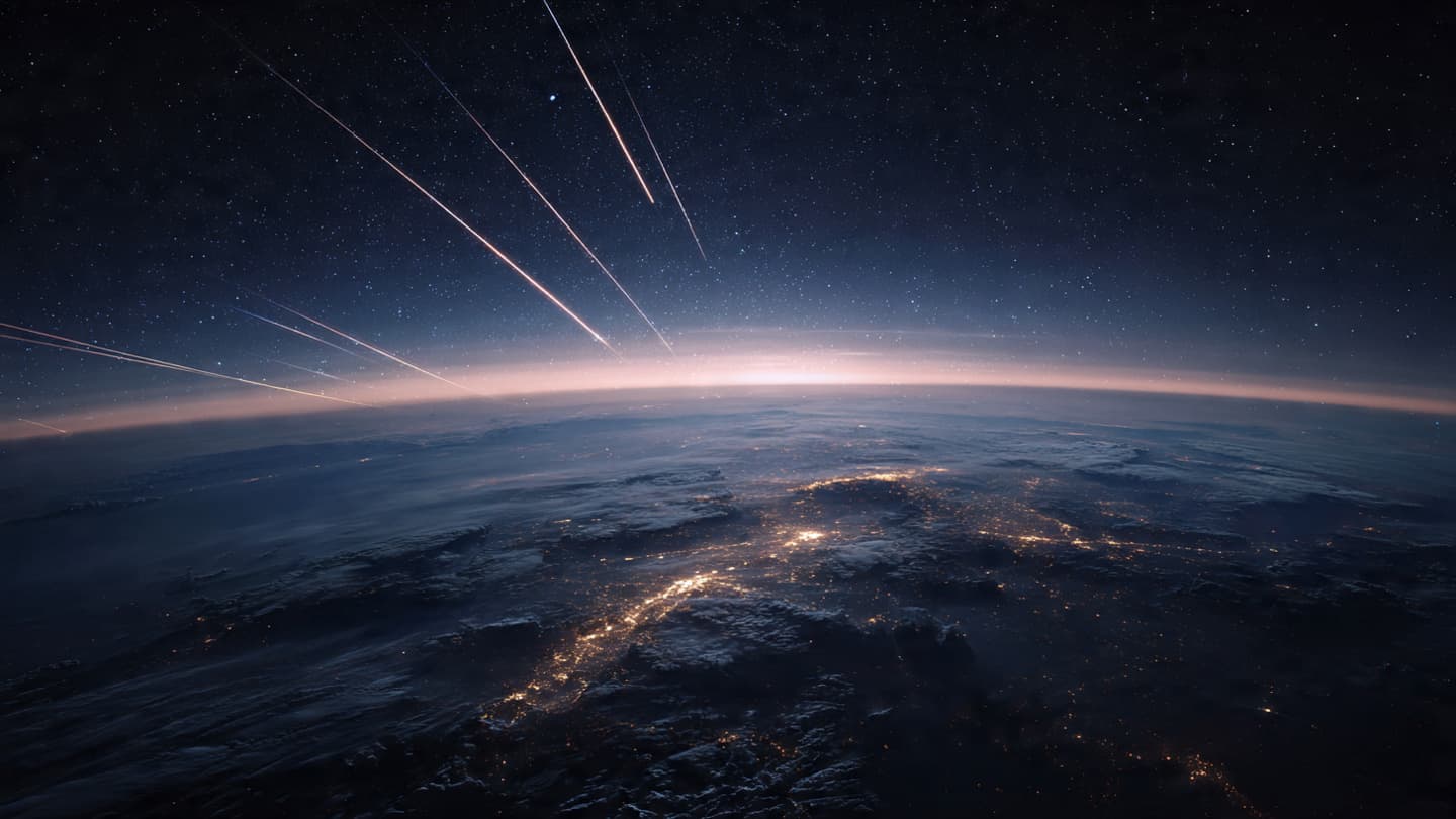 When the night sky becomes a crowded map of human ambition When the night sky becomes a crowded map of human ambition