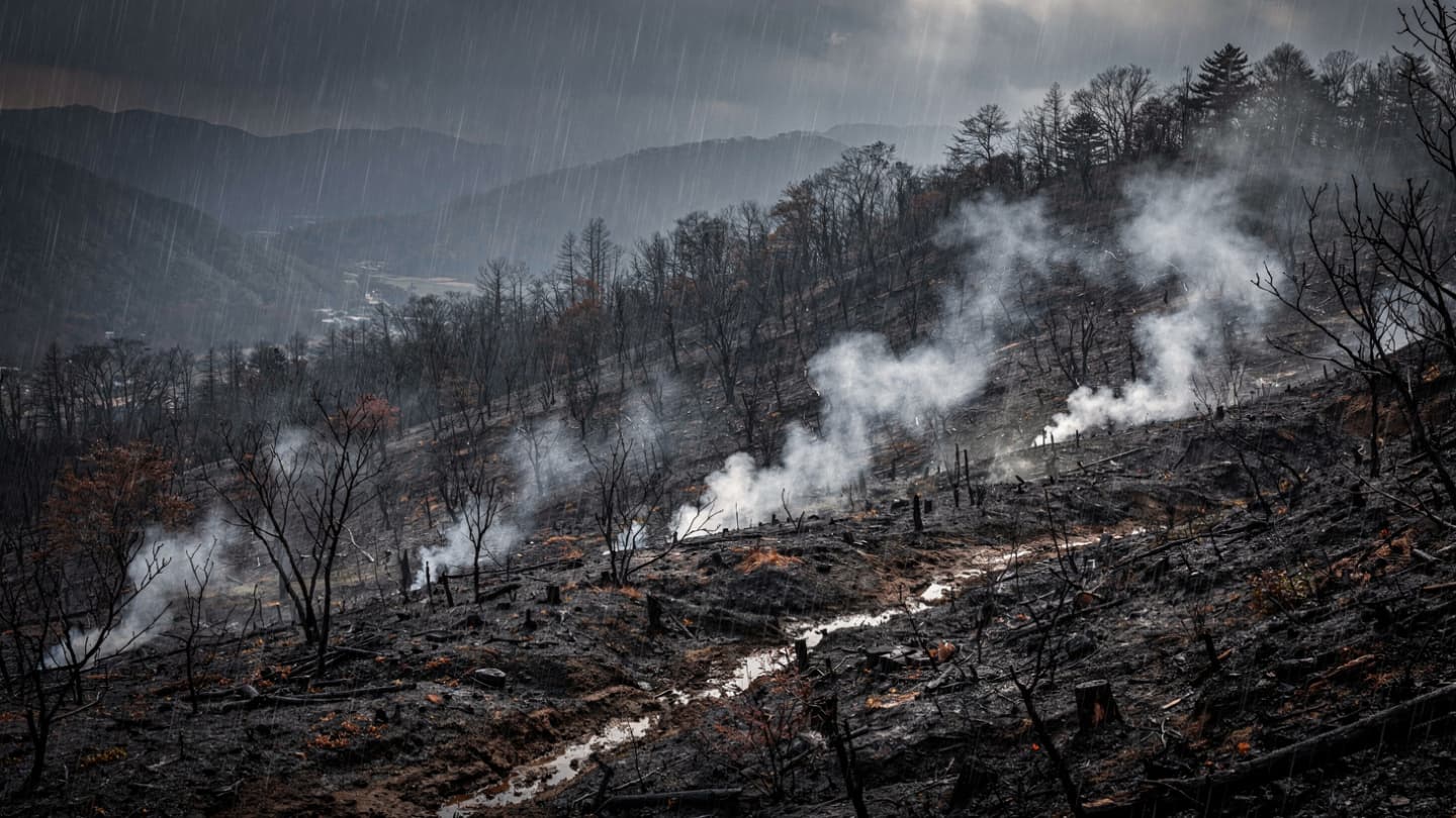When the Mountain Breathes Again: The Quiet End of the 11-Day Blaze When the Mountain Breathes Again: The Quiet End of the 11-Day Blaze