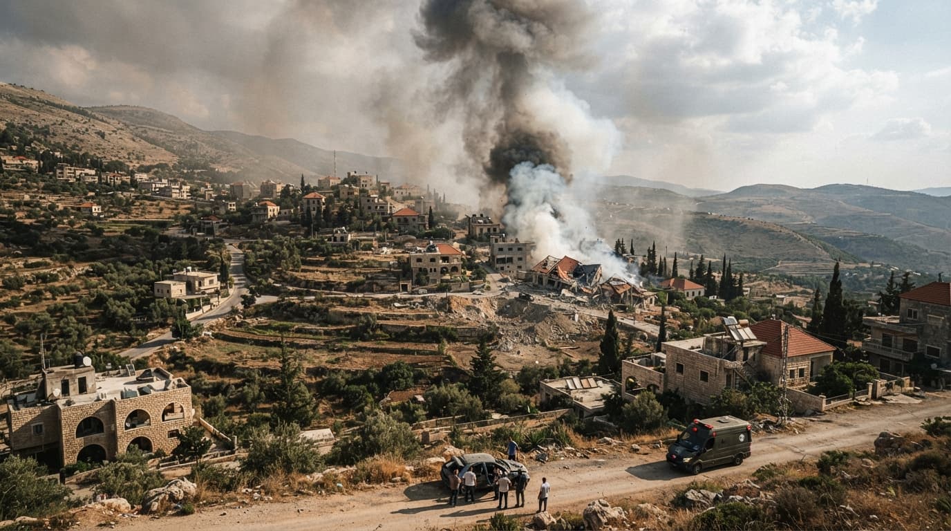 Lebanon Border Village Hit by Shelling: Three Lives Lost During Cross-Border Artillery Strikes Lebanon Border Village Hit by Shelling: Three Lives Lost During Cross-Border Artillery Strikes
