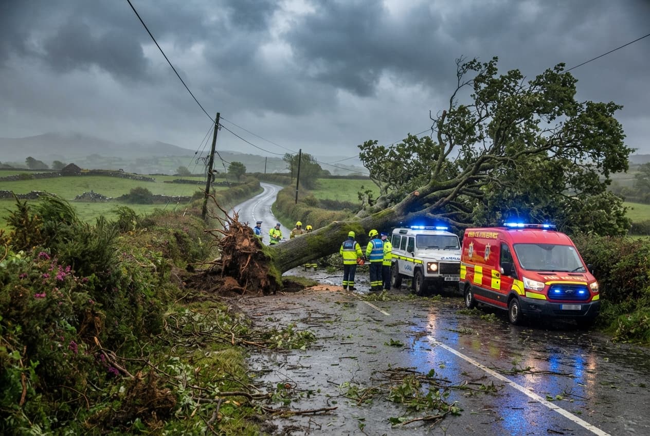 County Cork Storm Disaster: Two Dead After Falling Trees Strike Amid Atlantic Gales County Cork Storm Disaster: Two Dead After Falling Trees Strike Amid Atlantic Gales