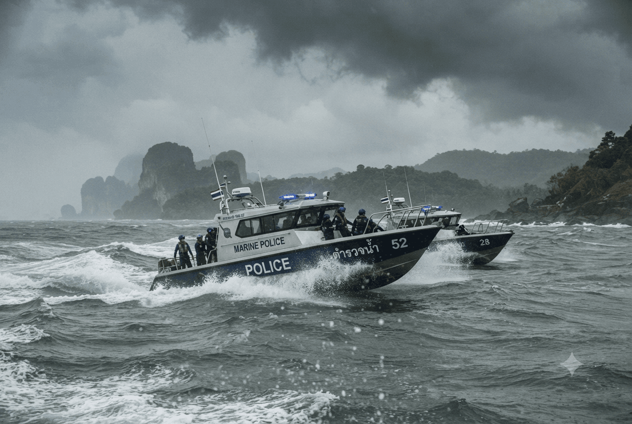 Phuket Sea Disaster: Speedboat Capsizing in Choppy Coastal Waters Claims Two Lives Phuket Sea Disaster: Speedboat Capsizing in Choppy Coastal Waters Claims Two Lives