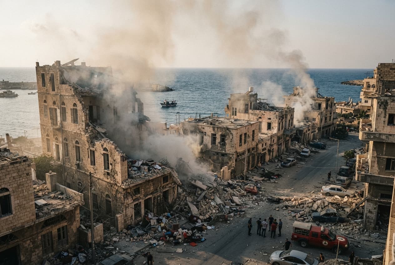 Coastal Shelling Tragedy: Heavy Artillery Fire Claims Multiple Casualties Along Tyre Waterfront Coastal Shelling Tragedy: Heavy Artillery Fire Claims Multiple Casualties Along Tyre Waterfront
