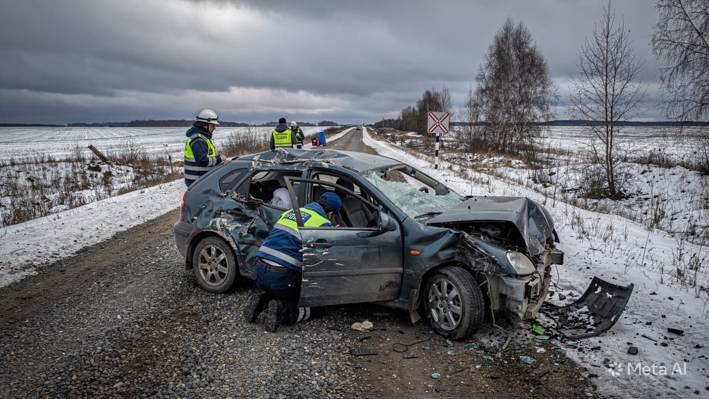 Kursk Region Tragedy: One Person Dead After Collision at Railway Crossing Involving Private Vehicle Kursk Region Tragedy: One Person Dead After Collision at Railway Crossing Involving Private Vehicle
