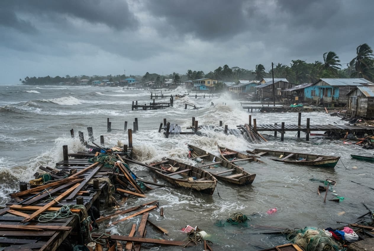 Nicaragua Coastal Storm Surges: Docks And Boats Destroyed, Confirming Two Fishermen Dead At Sea Nicaragua Coastal Storm Surges: Docks And Boats Destroyed, Confirming Two Fishermen Dead At Sea
