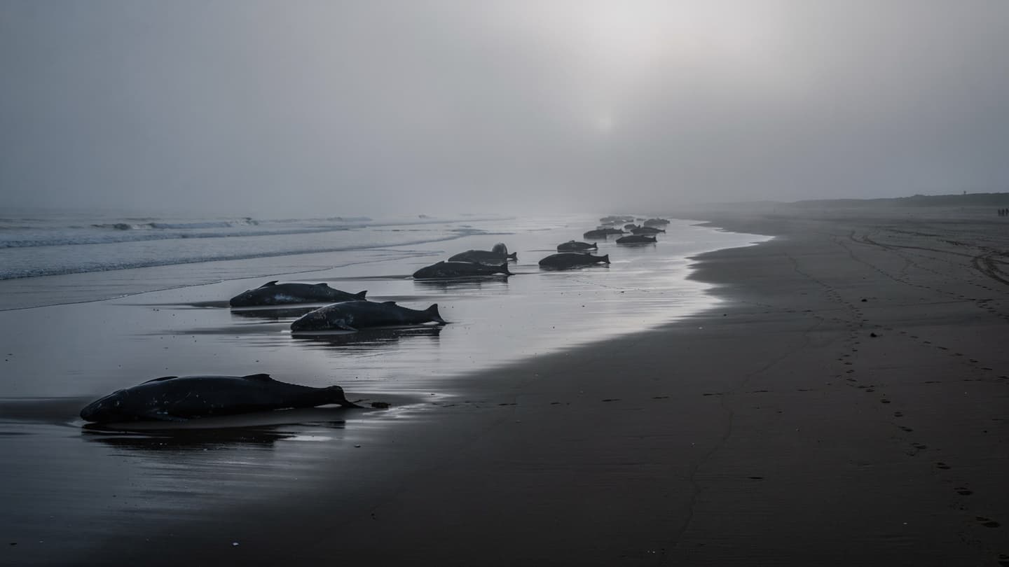 Where the Tides Turn Silent: A Study of One Hundred Whales Resting Upon Gold Where the Tides Turn Silent: A Study of One Hundred Whales Resting Upon Gold