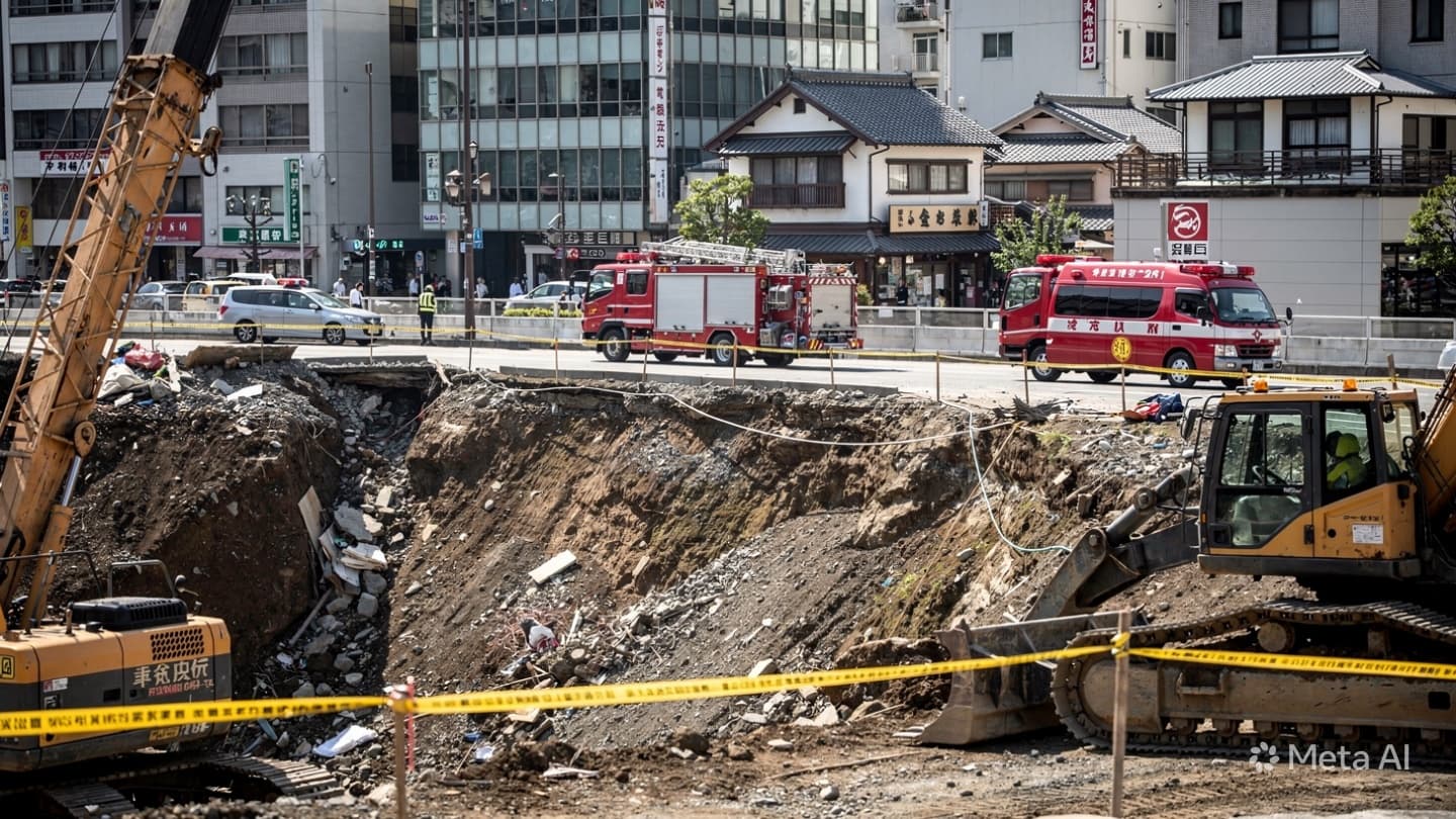 Osaka Construction Tragedy: Worker Dies Following Deep Trench Collapse at Busy Urban Building Site Osaka Construction Tragedy: Worker Dies Following Deep Trench Collapse at Busy Urban Building Site