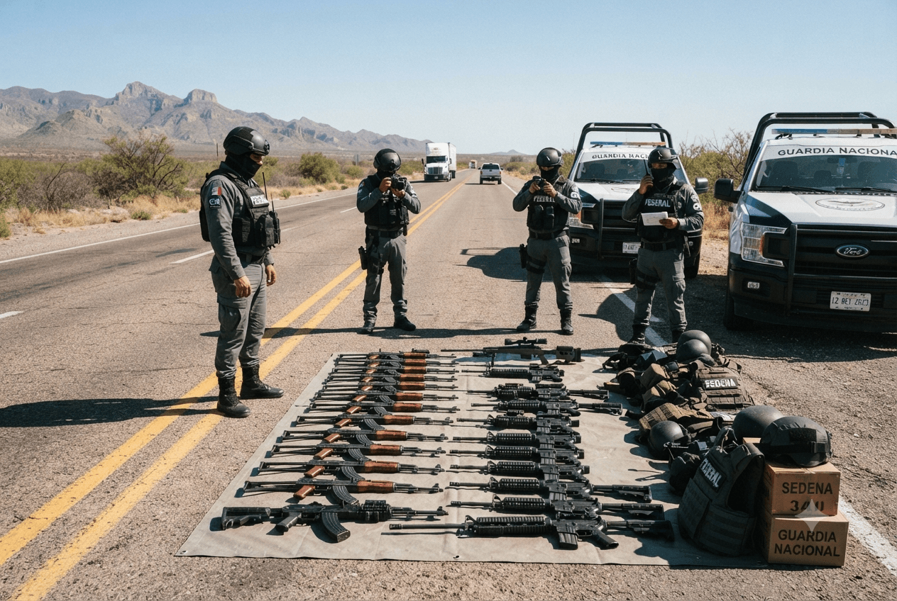 Cartel Weapon Interception: Troopers Arrest Violent Gang Members Following Highway Cache Seizure Cartel Weapon Interception: Troopers Arrest Violent Gang Members Following Highway Cache Seizure