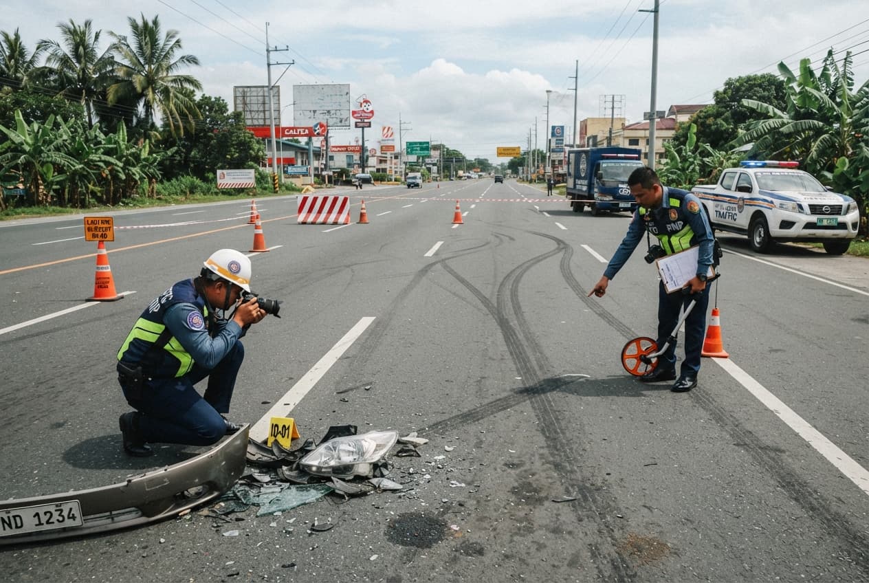 Highway Collision Disaster, Philippines: One Person Killed and Four Injured After Passenger Bus Hits Tricycle in Batangas Highway Collision Disaster, Philippines: One Person Killed and Four Injured After Passenger Bus Hits Tricycle in Batangas