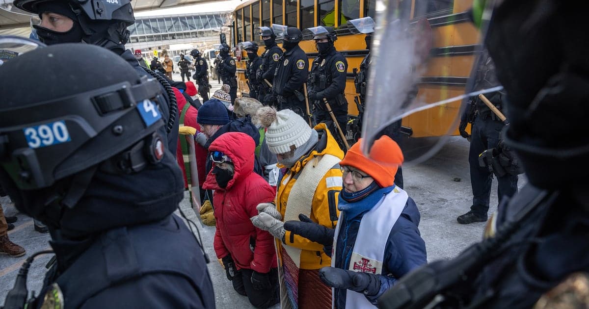More Than 100 Clergy Arrested at Anti-ICE Protest in Minnesota, Protesters Say More Than 100 Clergy Arrested at Anti-ICE Protest in Minnesota, Protesters Say