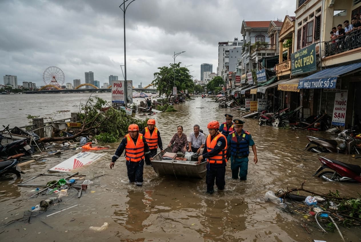 Tropical Storm Winds Tear: Da Nang Infrastructure Damaged As Severe Roof Collapses Injure Six Residents Tropical Storm Winds Tear: Da Nang Infrastructure Damaged As Severe Roof Collapses Injure Six Residents